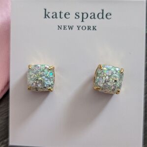 NWT Kate Spade opal stud earrings